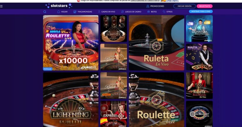 casino en vivo en Slotstars