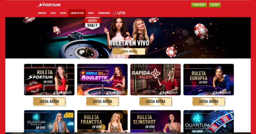 casino en vivo en Sportium