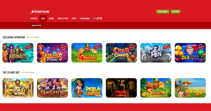 juegos de tragaperras en sportium casino