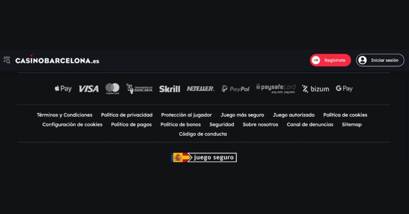 Casino barcelona acepta transacciones con Apple Pay