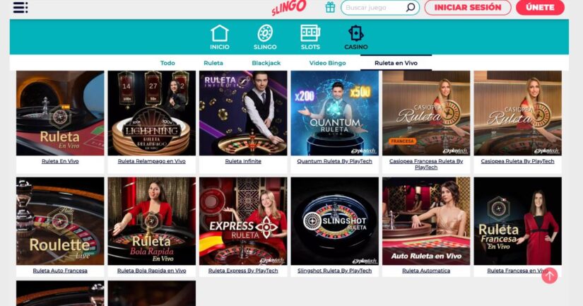 casino en vivo Slingo