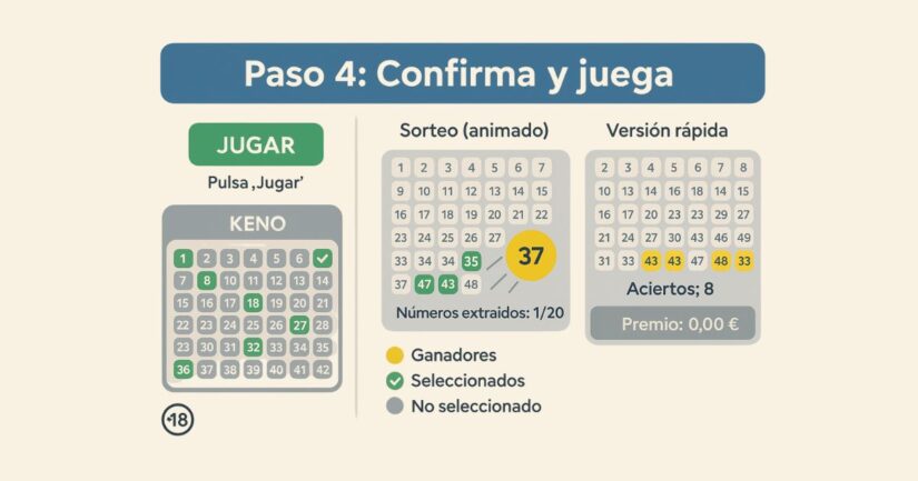 paso 4: confirma tu selección 