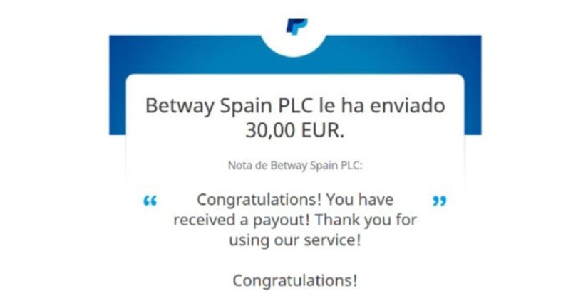 retiro de Betway casino