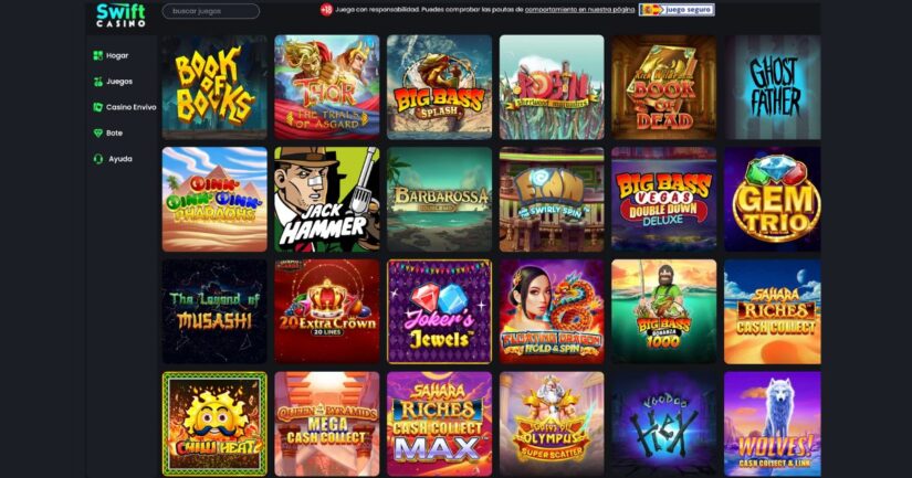 tragaperras en Swift casino