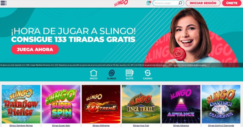 vista de Slingo casino