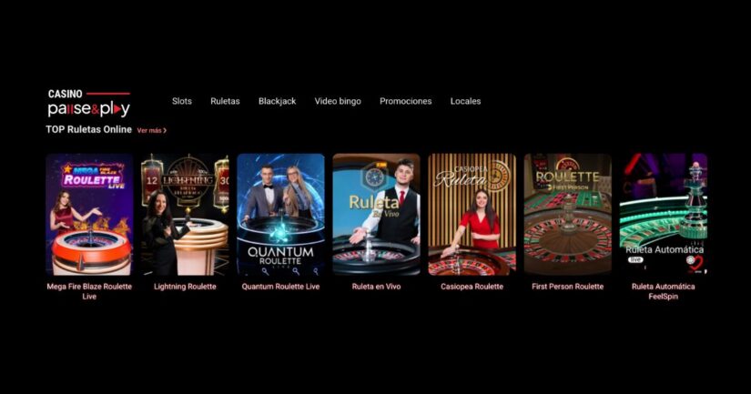 juegos de casino en vivo en Pause and Play