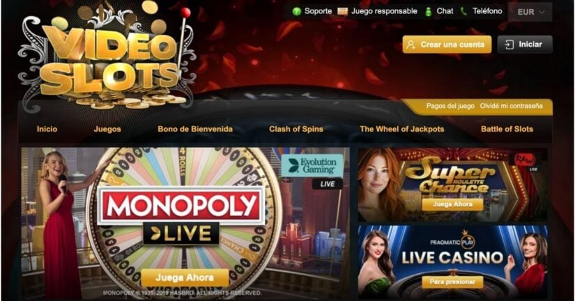casino en vivo en Videoslots