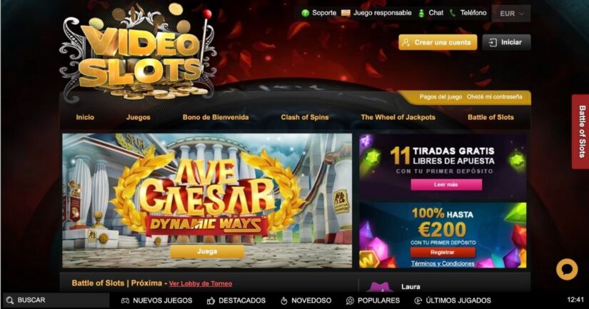 bonos de casino en Videoslots