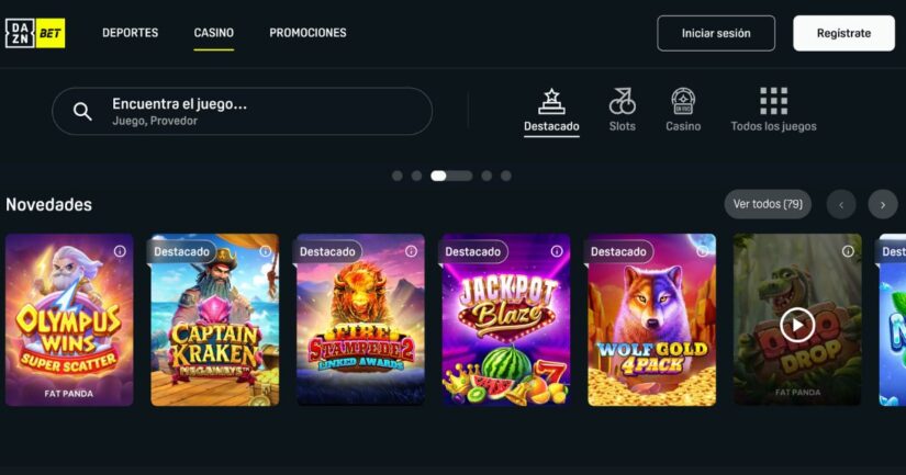 juegos de casino disponiblez en DAZN Bet