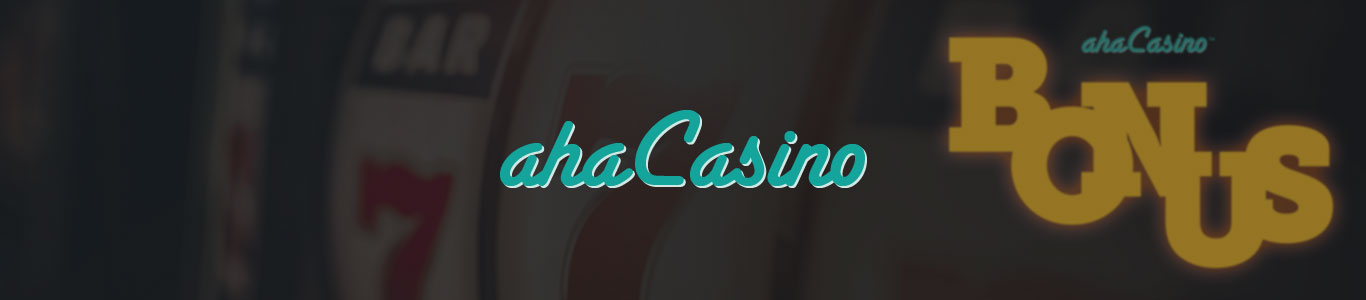 ahaCasino banner